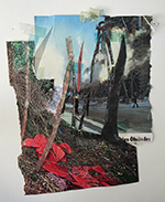 lost places collages 2/2017 - collage auf papier - 30 x 40 cm - gerahmt